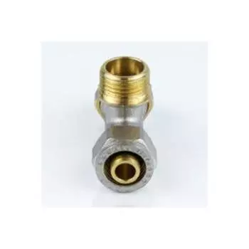 Тройник Aquasfera 7014-03, обжимной, 26 мм x 3/4" x 26 мм, наружная резьба, латунь