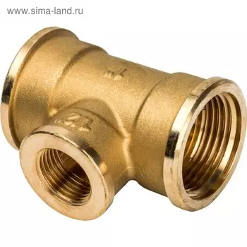 Тройник переходной STOUT SFT-0021-001121, 1"х1/2"х1", внутренняя/внутренняя/внутренняя