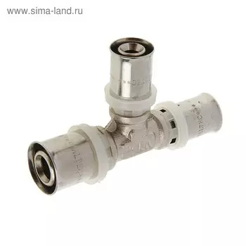 Тройник-пресс переходной Valtec, 20 мм x 16 мм x 16 мм