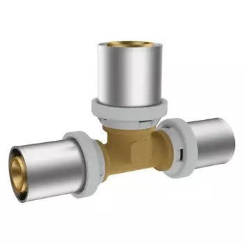 Тройник-пресс RIIFO Omni, d=32 x 16 x 32 мм, редукционный, латунь