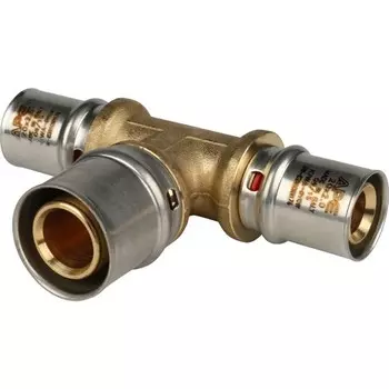 Тройник-пресс STOUT SFP-0005-202620, d=20 х 26 х 20 мм, переходной, латунь