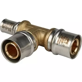 Тройник-пресс STOUT SFP-0005-262616, d=26 х 26 х 16 мм, переходной, латунь