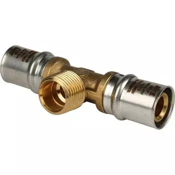 Тройник-пресс STOUT SFP-0008-201220, d=20 х 1/2" х 20 мм, наружная резьба, латунь