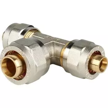 Тройник STOUT SFS-0010-162016, d=16х20х16 мм, для металлопластиковых труб, винтовой
