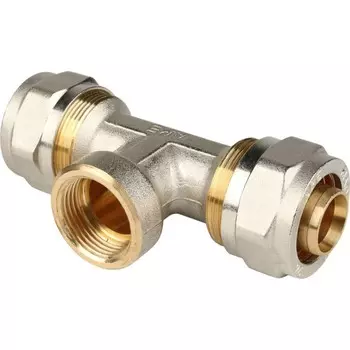 Тройник STOUT SFS-0012-003426, 3/4"х26 мм, внутренняя резьба, для металлопл. труб, винтовой 787933