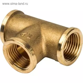Тройник STOUT SFT-0019-000012, 1/2"х1/2"х1/2", внутренняя/внутренняя/внутренняя