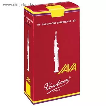 Трости для саксофона Сопрано Vandoren SR302R JAVA Red Cut №2 (10шт)