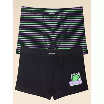 Трусы для мальчиков, рост 86 см, цвет чёрный