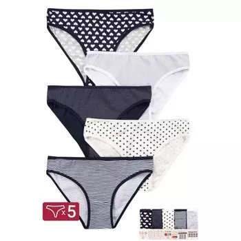 Трусы женские, размер XL,, цвет микс, 5 шт в уп.