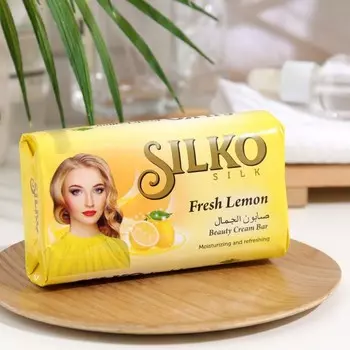 Туалетное мыло "Silko Silk", Свежий Лимон, 140 г