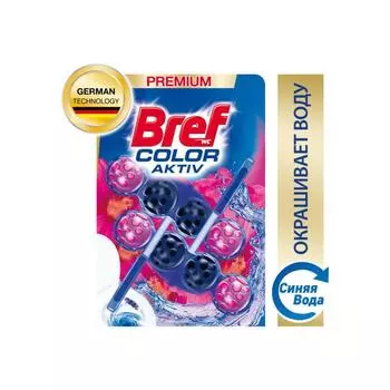 Блок для унитаза Bref Color Activ "Цветочная свежесть", 2 шт х 50 г