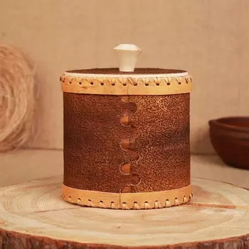 Туес «Сказка», сахар, 15х9х17 см, береста