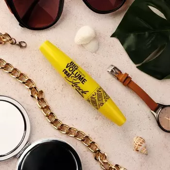 Тушь для ресниц Eveline Big Volume Real Shock, тон черный, 10 мл