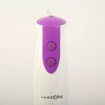 УЦЕНКА Блендер LuazON LBR-01, погружной, 500 Вт, 0.5/0.6 л, 2 скорости, бело-фиолетовый