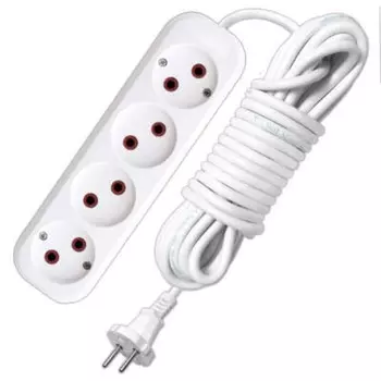 Удлинитель UNIVersal 766М-02, 4х2м, 6А, IP20, ПВС 2х0.75