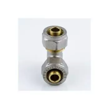 Угольник Aquasfera 7005-04, обжимной, d=32 мм х 90°, латунь