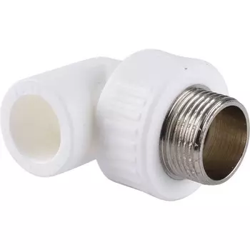 Угольник Kalde, полипропиленовый, d=20 мм x 3/4", наружная резьба
