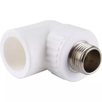 Угольник Kalde, полипропиленовый, d=25 мм x 1/2", наружная резьба