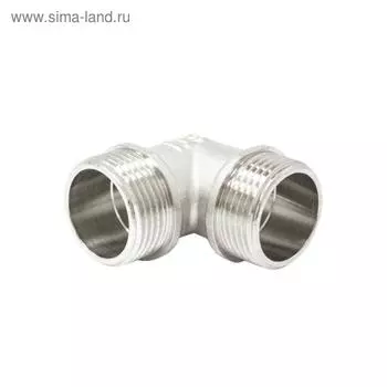 Угольник STI, 1", наружная резьба, никелированная латунь