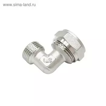 Угольник STI, обжимной, 16x3/4", наружный