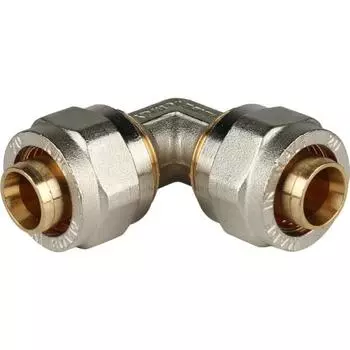 Угольник STOUT SFS-0003-002020, d=16 x 16 мм, 90°, для металлопластиковых труб, винтовой