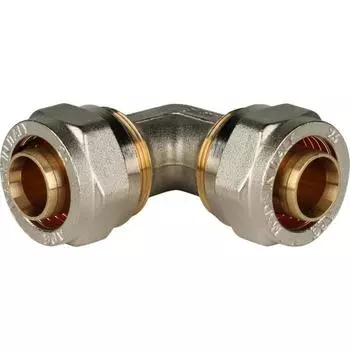 Угольник STOUT SFS-0003-002626, d=26 x 26 мм, 90°, для металлопластиковых труб, винтовой