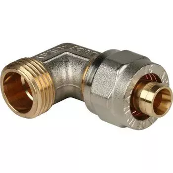 Угольник STOUT SFS-0006-001216, 1/2"x16 мм, наруж. резьба, для металлопласт. труб, винтовой