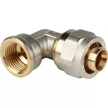 Угольник STOUT SFS-0007-001220, 1/2"x20 мм, внутр. резьба, для металлопласт. труб, винтовой