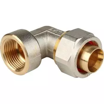 Угольник STOUT SFS-0007-003420, 3/4"x20 мм, внутр. резьба, для металлопласт. труб, винтовой