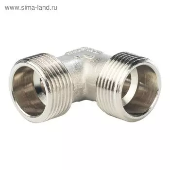 Угольник STOUT SFT-0010-000034, 3/4", наружная/наружная резьба, никелированная латунь