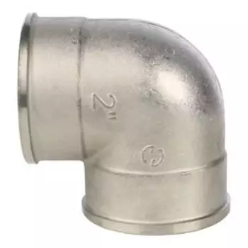 Угольник STOUT SFT-0014-000002, 2", внутренняя/внутренняя резьба, никелированная латунь