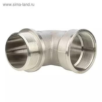 Угольник STOUT SFT-0016-000002, 2", наружная/внутренняя резьба, с упором, никел. латунь