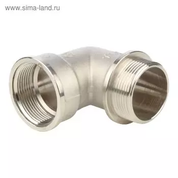 Угольник STOUT SFT-0016-000112, 1 1/2", наружная/внутренняя резьба, с упором, никел. латунь