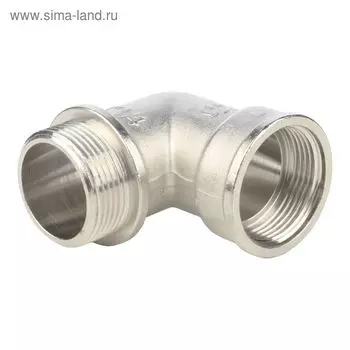 Угольник STOUT SFT-0016-000114, 1 1/4", наружная/внутренняя резьба, с упором, никел. латунь
