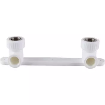 Угольник установочный для смесителя Kalde, d=20 мм x 1/2", на планке