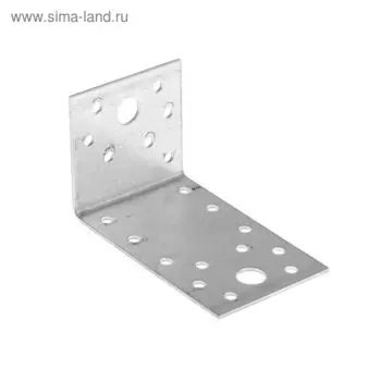 Уголок крепежный асимметричный ТУНДРА krep, 90х50х55х2 мм