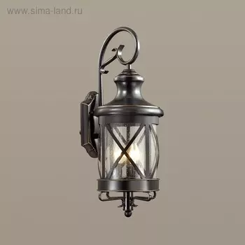 Уличный настенный светильник SATION, 3x60Вт, E14, IP44, цвет чёрный