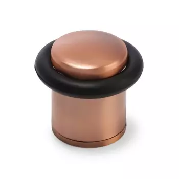 Упор дверной U302AC, d=27 мм, h=40 мм, цвет медь