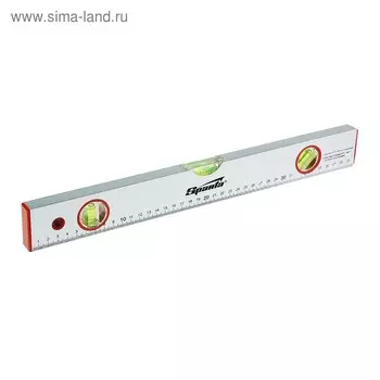 Уровень алюминиевый 400 мм SPARTA, 3 глазка, линейка