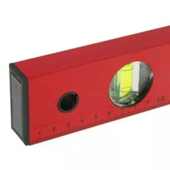 Уровень алюминиевый Hobbi, "Red", 3 ампулы, 120 см