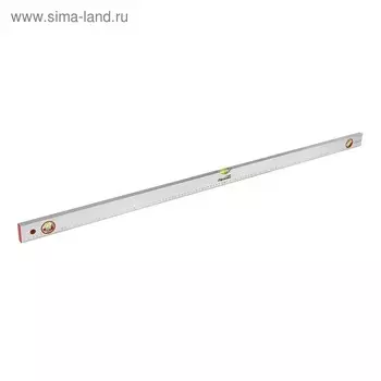 Уровень алюминиевый SPARTA, 120 см, 3 глазка, линейка