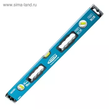 Уровень GROSS, алюминиевый, 1000 мм, усиленный, 3 глазка