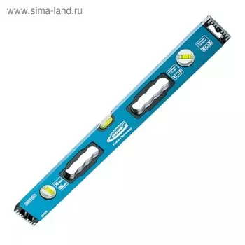Уровень GROSS, алюминиевый, 600 мм, усиленный, 3 глазка