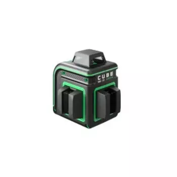 Уровень лазерный ADA CUBE 360-2V GREENProfessional Edition, до 20 м, 3 луча, 520 Нм, 360°