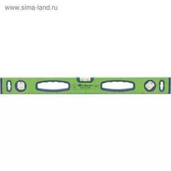 Уровень "СИБРТЕХ", 60 см, алюминиевый, ±0.5 мм/м, фрезерованный, 3 глазка, магнитный