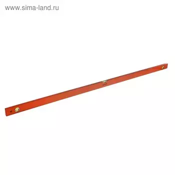 Уровень SPARTA, 150 см, алюминиевый, 3 глазка, оранжевый, линейка