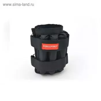 Утяжелители 2 × 2 кг (грузы съёмные 500 г, 8 шт.), цвет чёрный