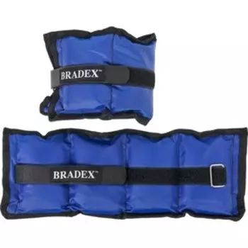 Утяжелители для рук и ног Bradex SF 0740, синие, полиэстер, 2 шт х 0,5 кг