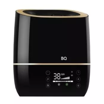 Увлажнитель BQ HDR1005, ультразвуковой, 55 Вт, 5 л, 25 м2, чёрно-золотой