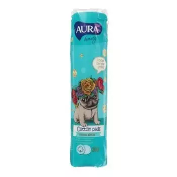 Ватные диски Aura из 100% хлопка, 100 шт.